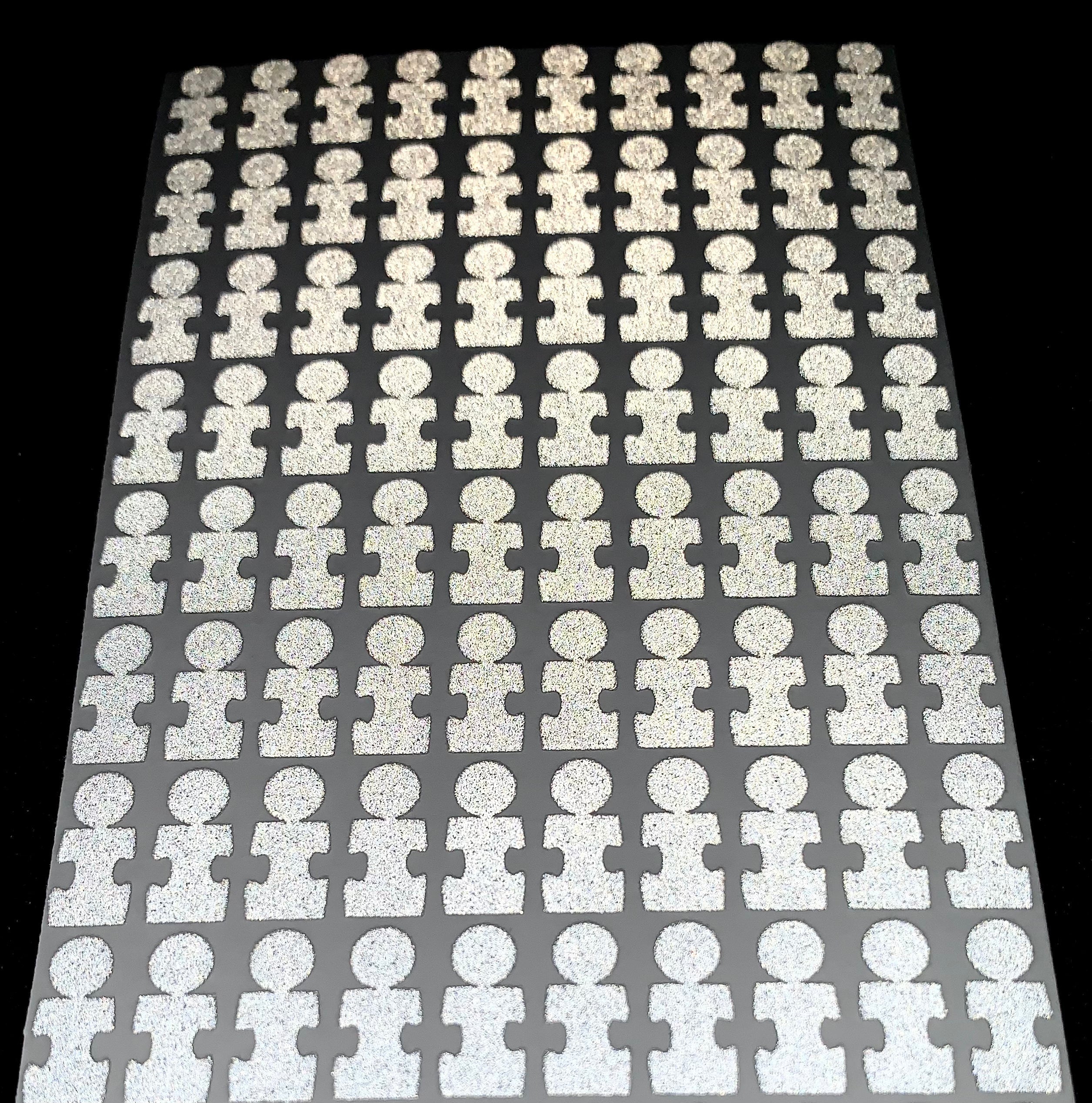 Autism Awareness Puzzle Piece dots for Foresight GC2 with HMT, GC3, Hawk, GCQuad, GCQuad MAX, or BLP club data dots 400 pack