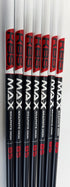 KBS NEW MAX 85g Stiff Graphite Iron Shafts 7pc .370 Parallel Tip 41"