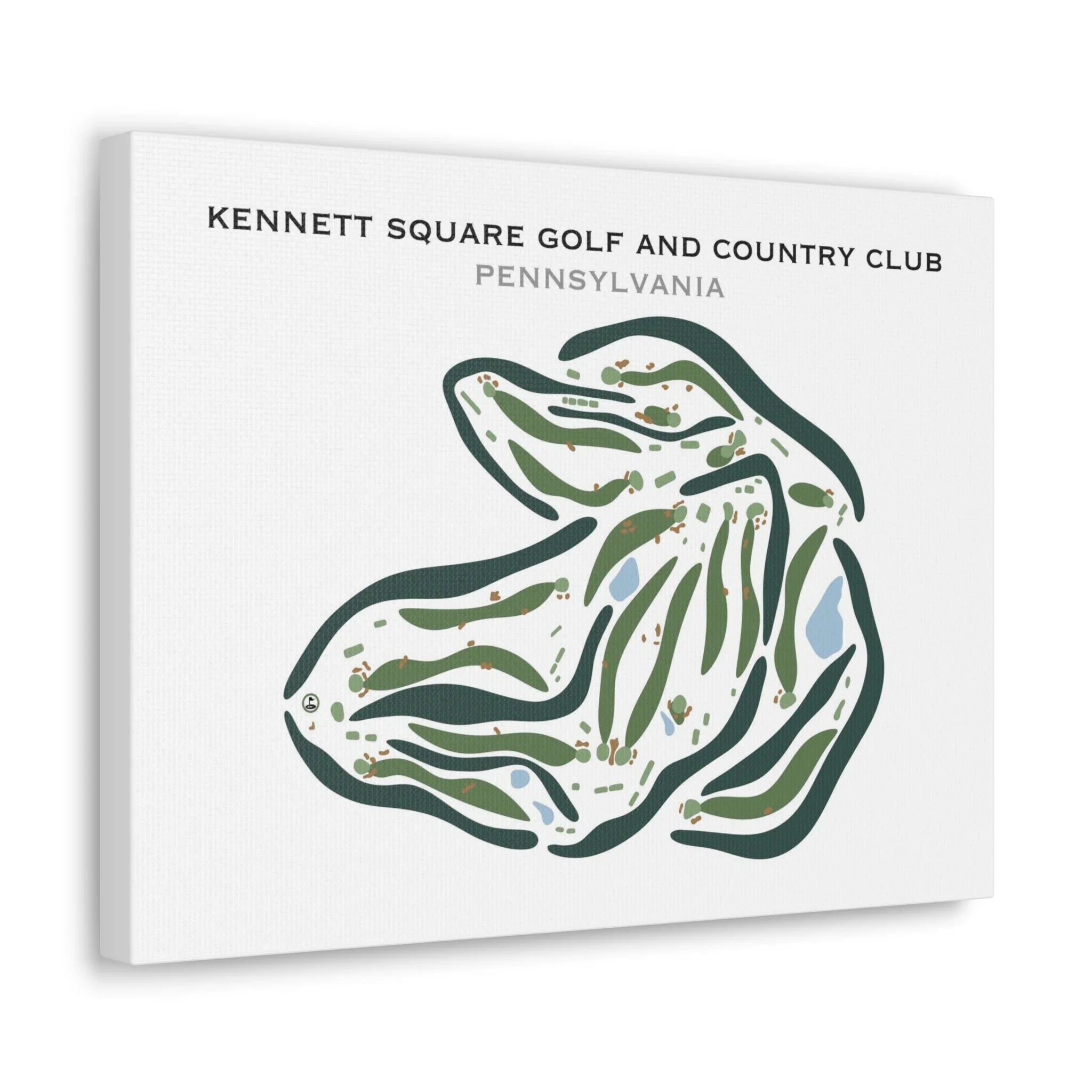Kennett Square Golf & Country Club, Pennsylvania - Printed Golf Courses