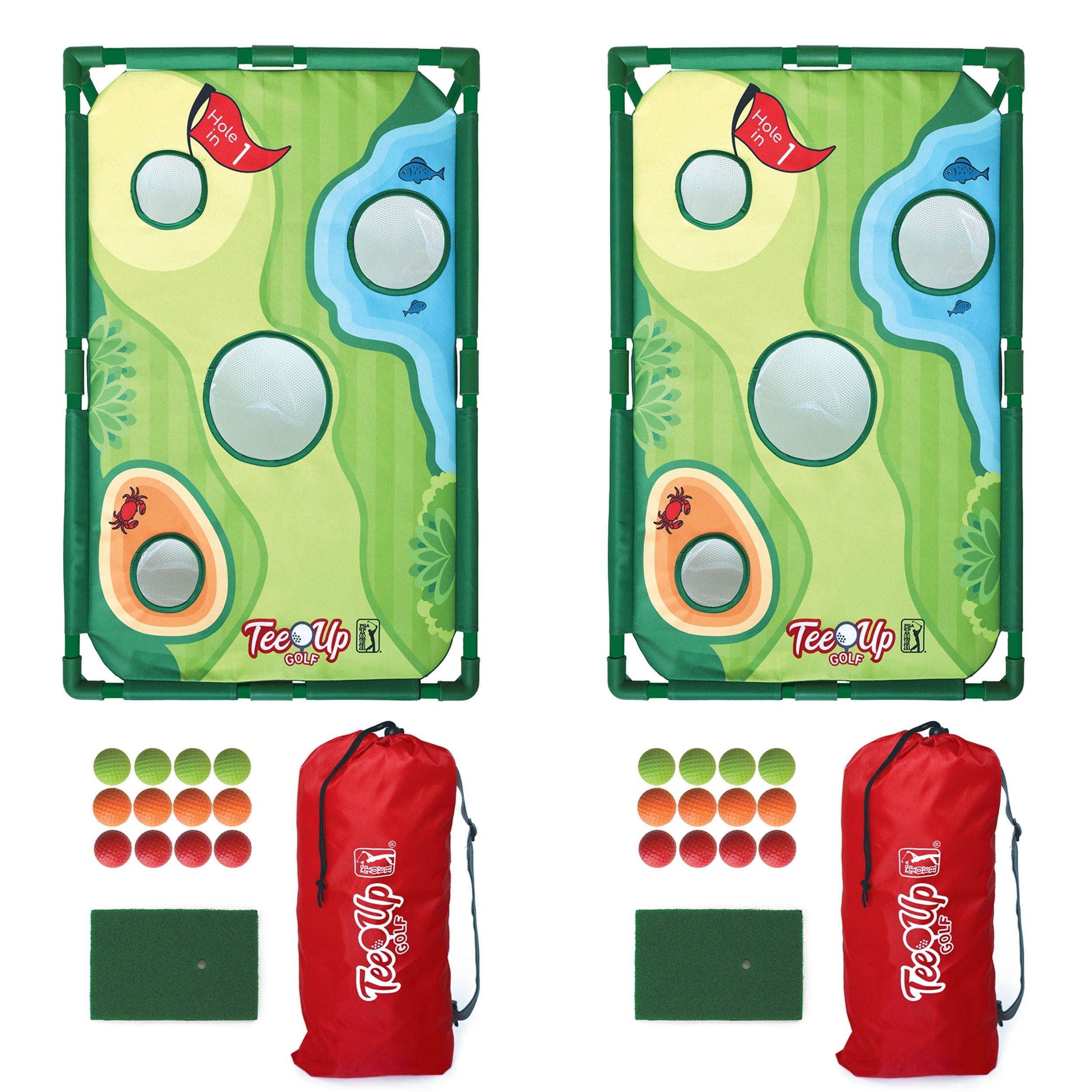 PGA TOUR 2 Board Kornhole Game; All ages