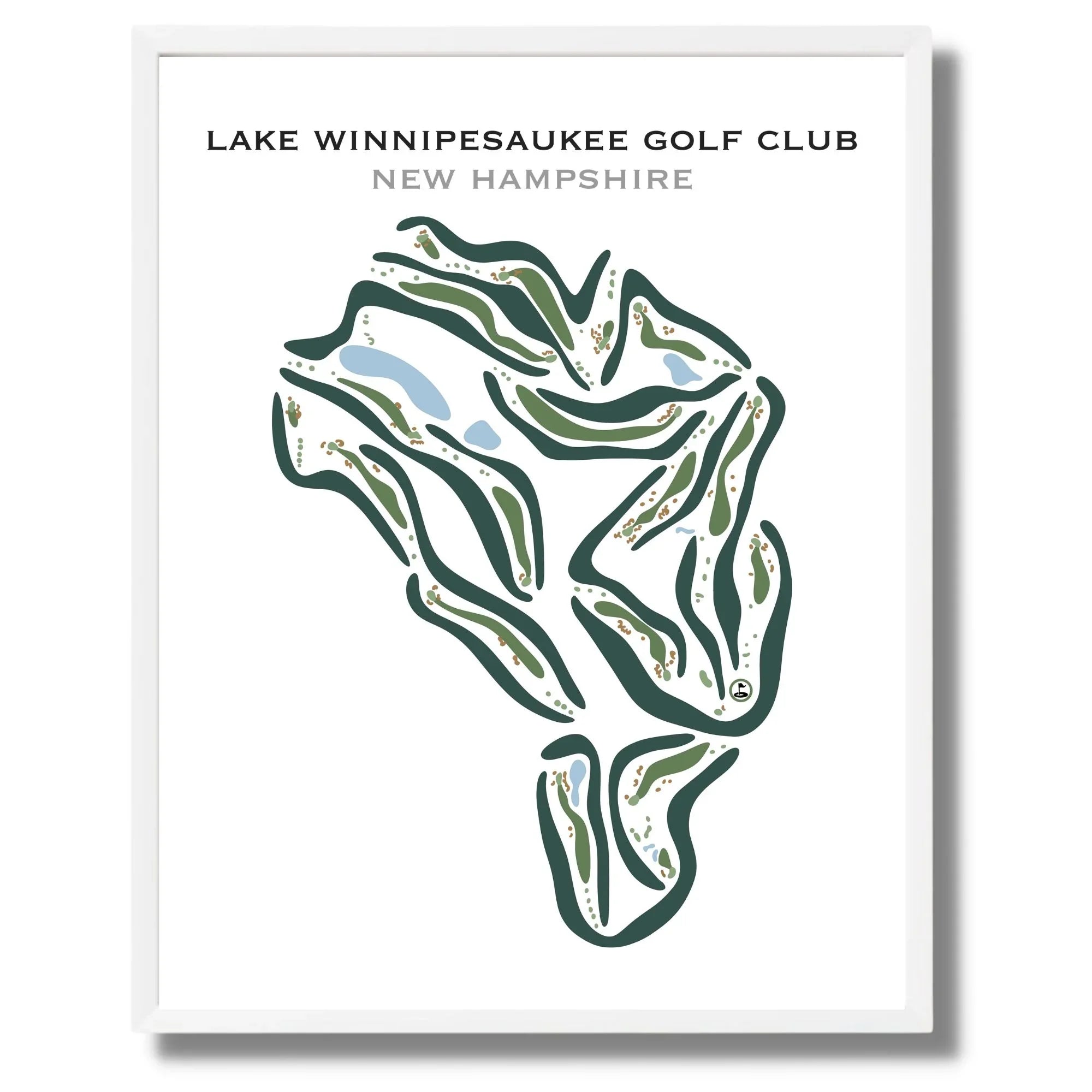 Lake Winnipesaukee Golf Club, New Hampshire - Printed Golf Courses