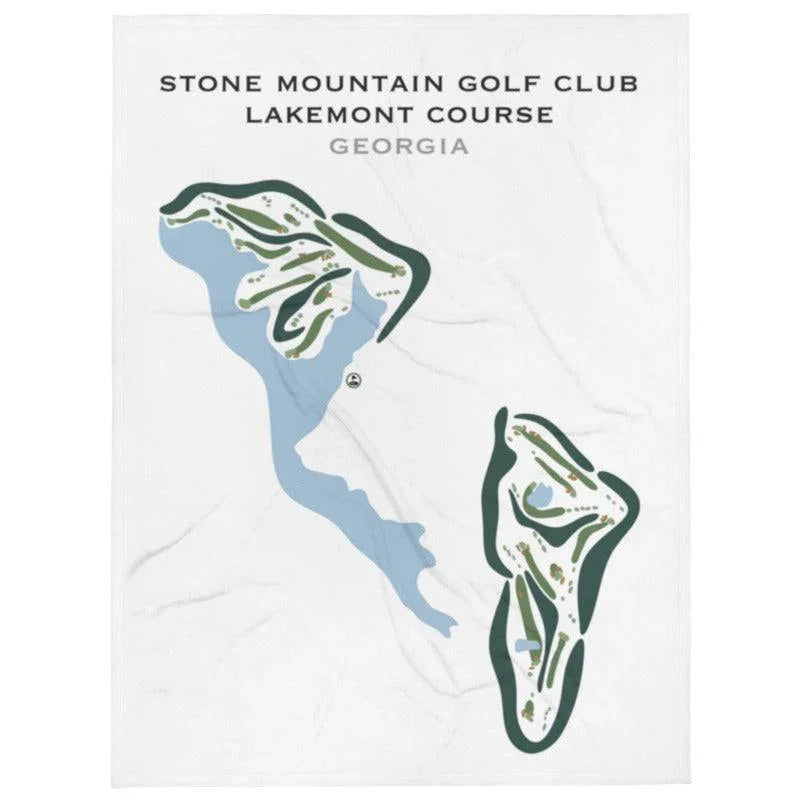 Stone Mountain Golf Club, Lakemont Course, Georgia - Printed Golf Courses