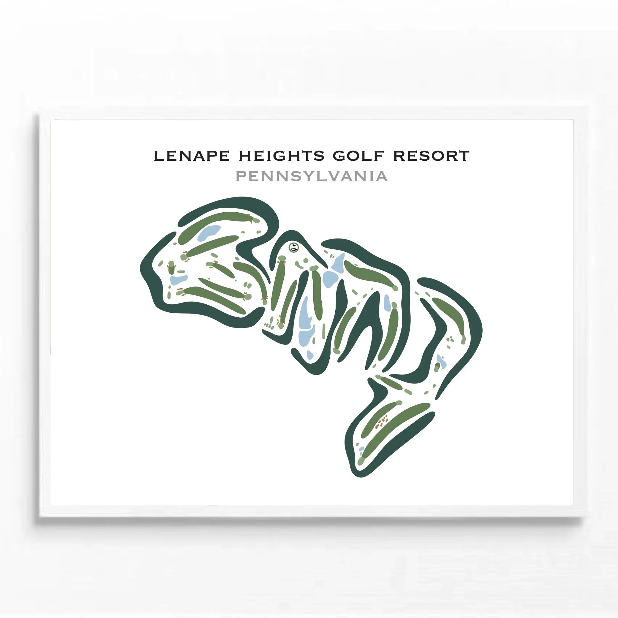 Lenape Heights Golf Resort, Pennsylvania - Printed Golf Courses