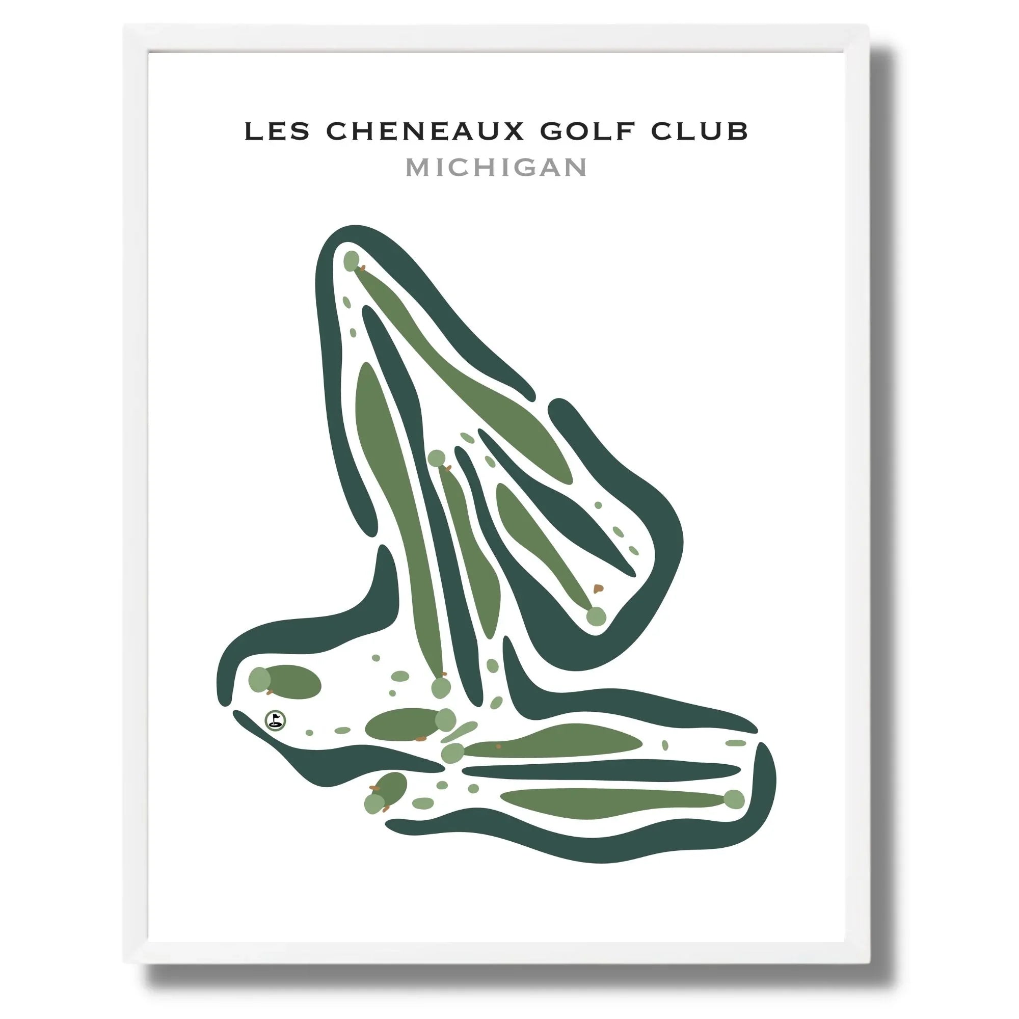 Les Cheneaux Golf Club, Michigan - Printed Golf Courses