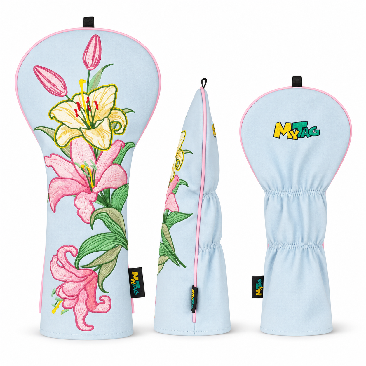 Lily Light Blue Golf Headcovers