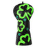 Lucky Shamrock Driver Headcover – Black & Neon Green