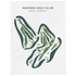 Madison Golf Club, New Jersey - Printed Golf Courses