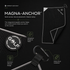 Don't Suck Magna-Anchor™ Stubby Magnetic Golf Towel - Black / Grey
