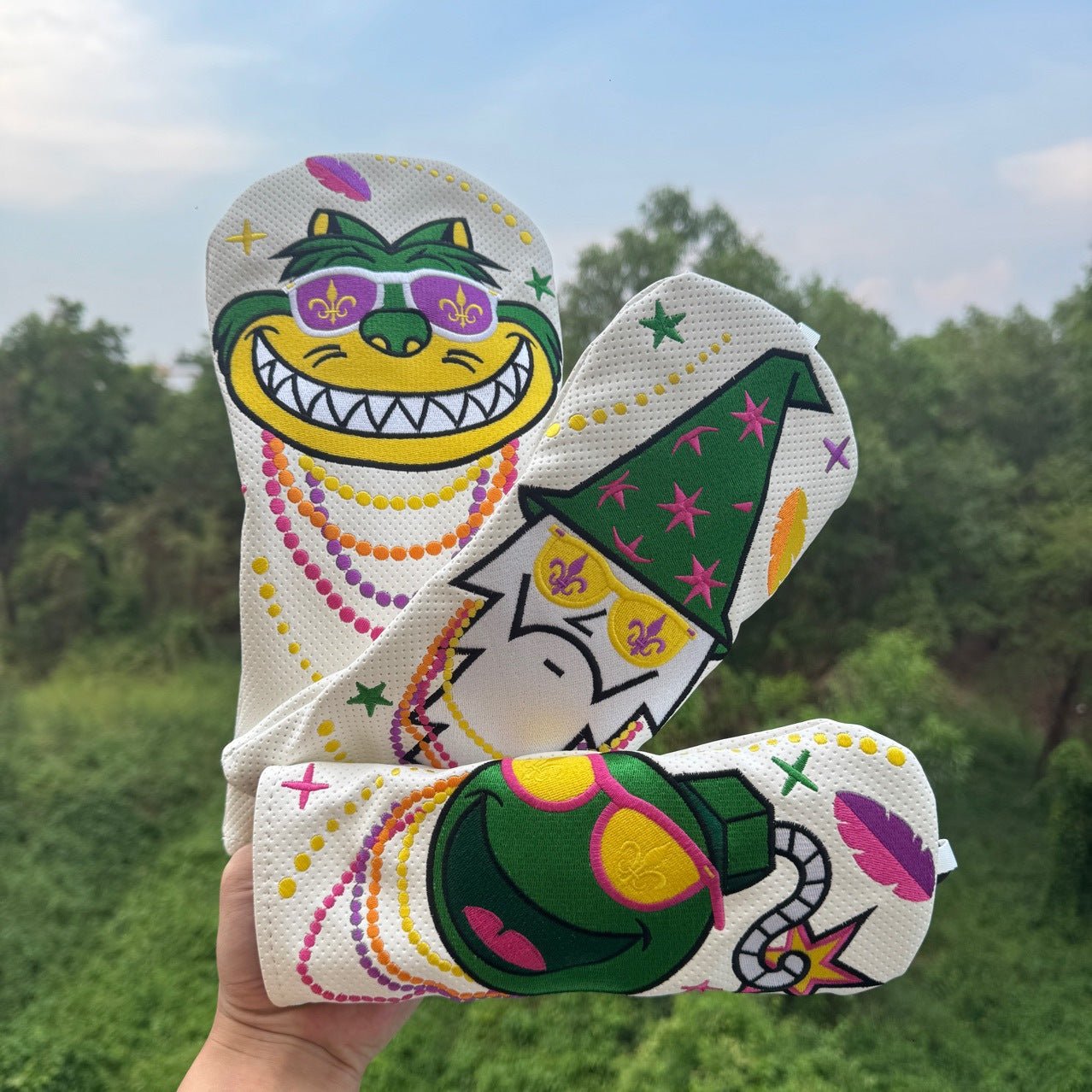 Mardi Gras Mischief Head Covers