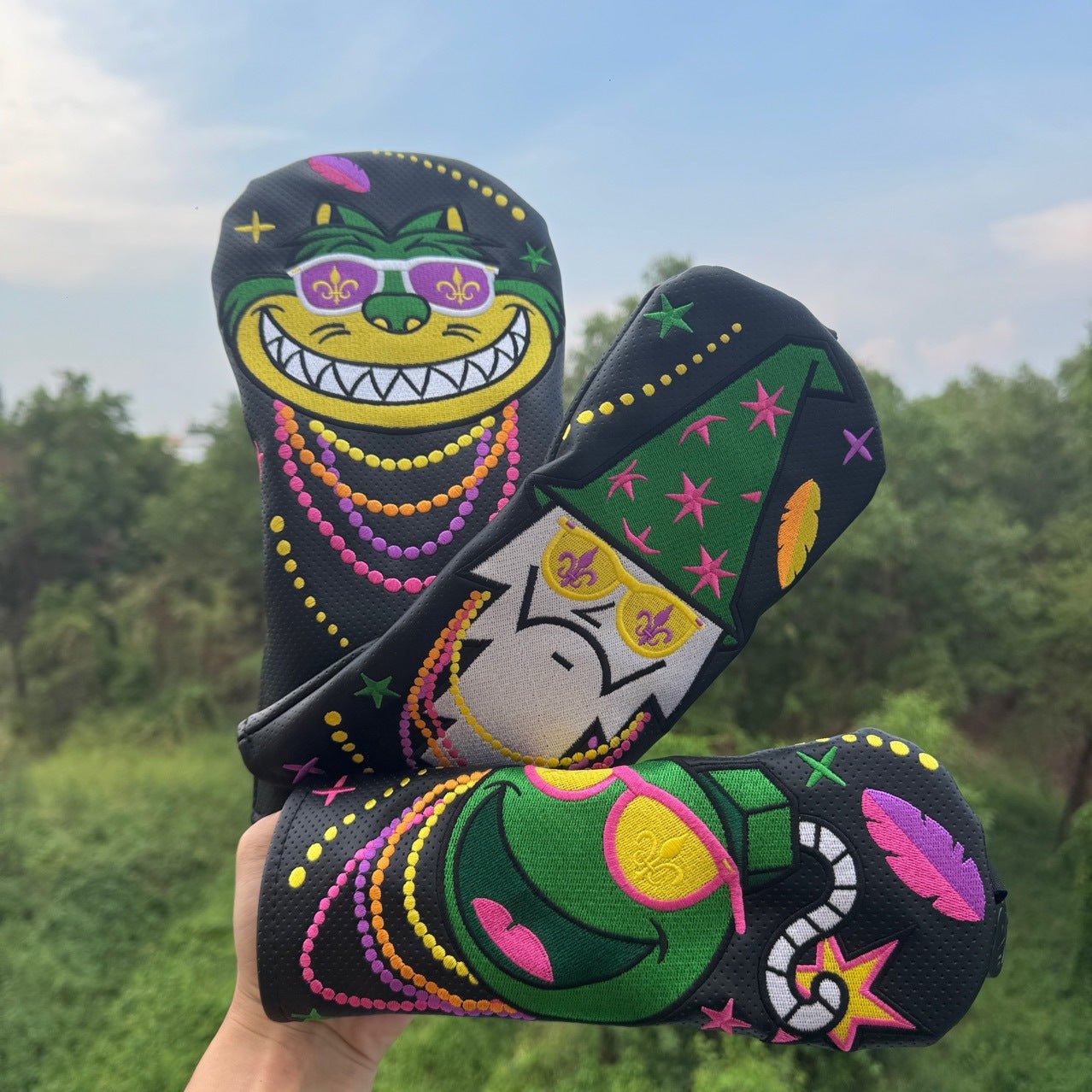 Mardi Gras Mischief Head Covers
