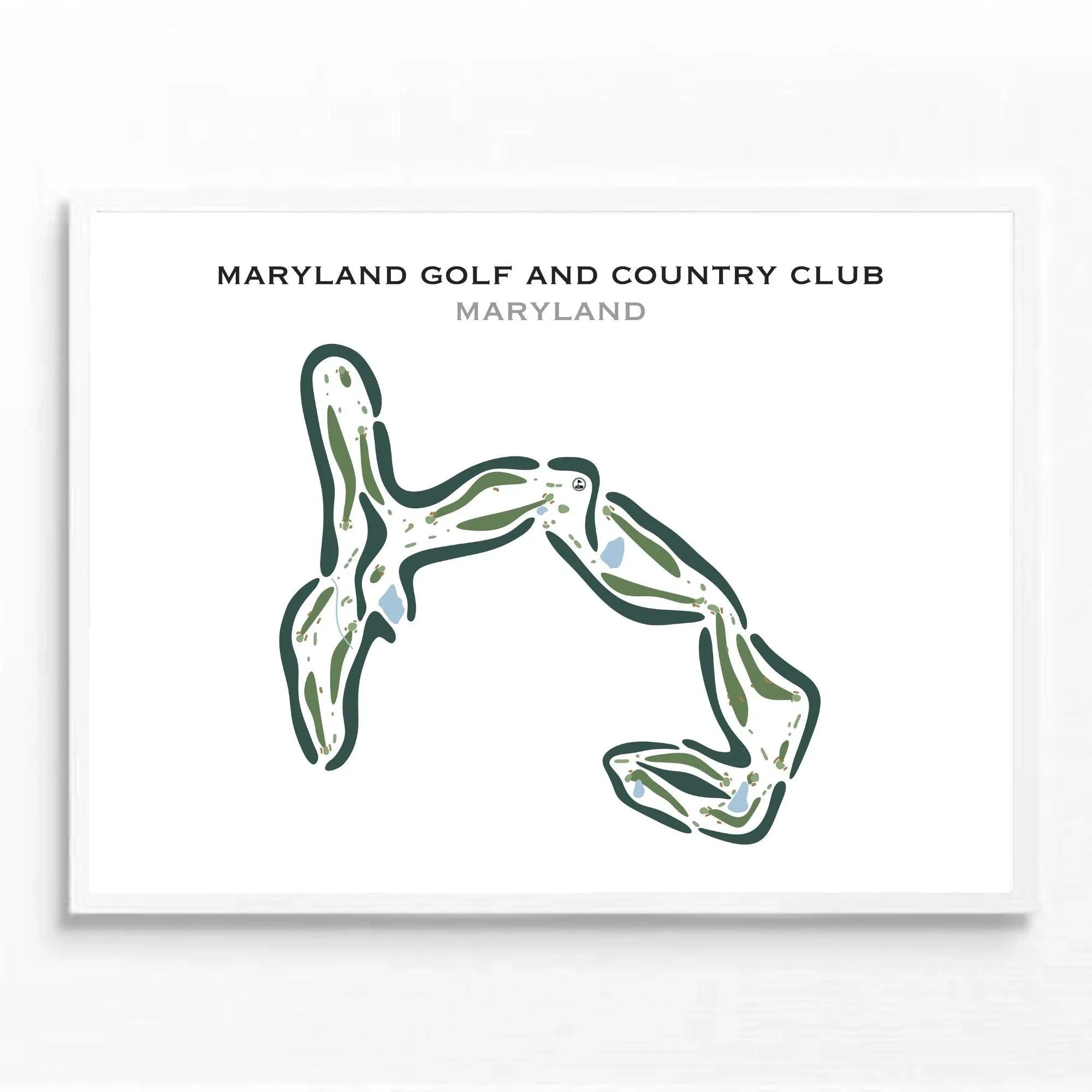Maryland Golf and Country Club, Maryland - Printed Golf Courses