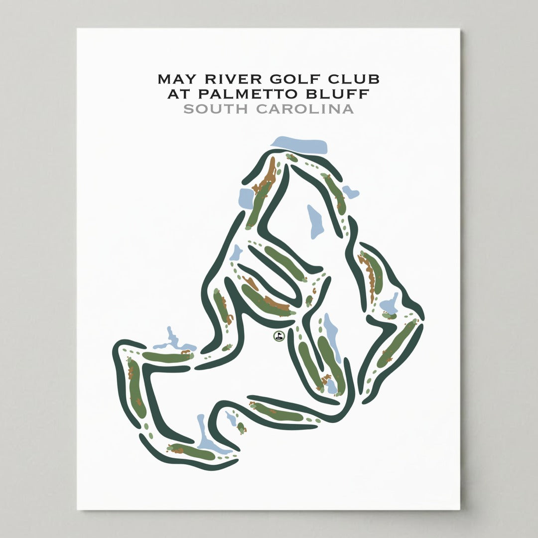 May River Golf Club Palmetto Bluff, South Carolina - Printed Golf Courses