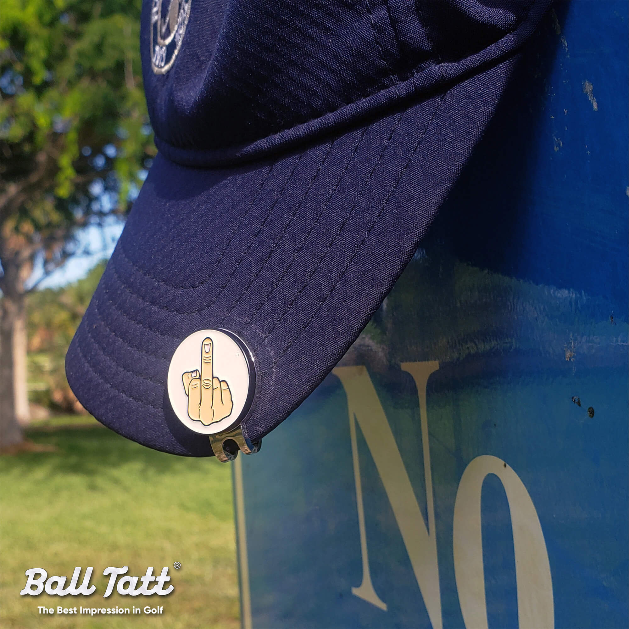 Middle Finger 1" Hat Clip Set