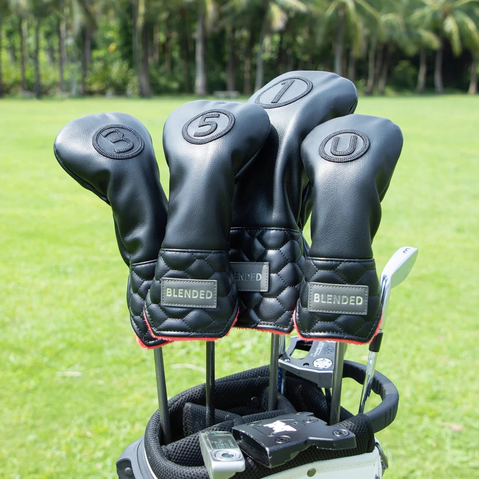 Modern Hex Headcover Set – Driver, 3 Wood, 5 Wood & Hybrid