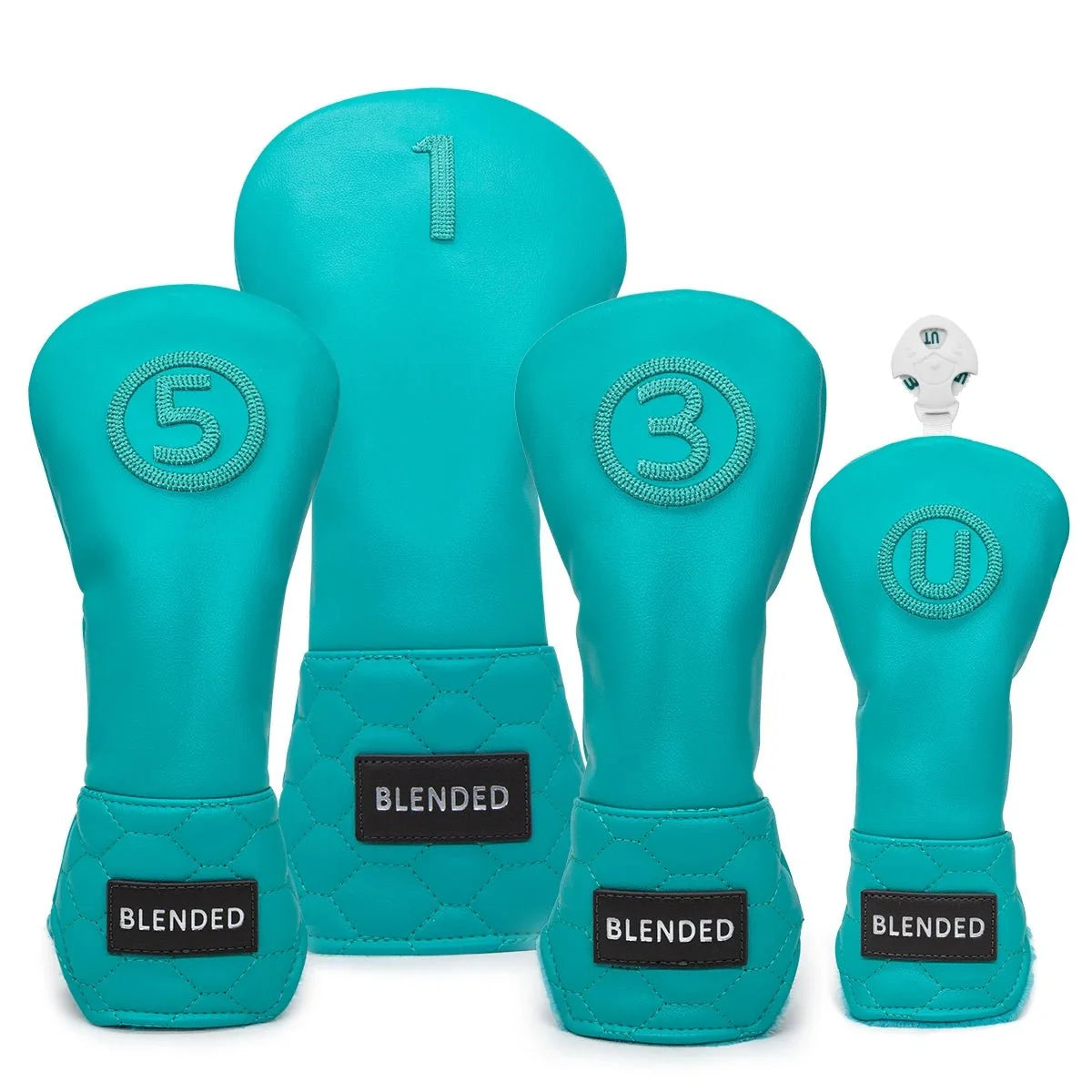 Modern Hex Headcover Set – Driver, 3 Wood, 5 Wood & Hybrid