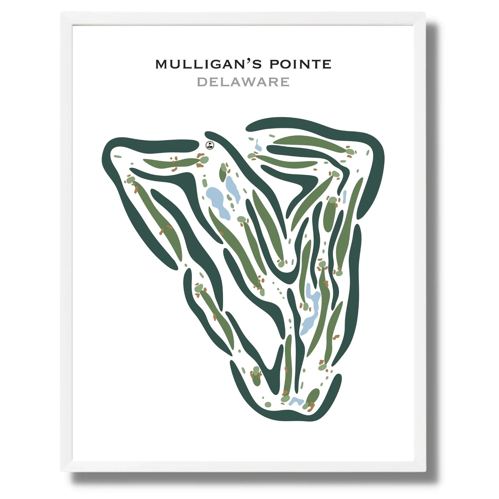 Mulligan's Pointe, Delaware - Printed Golf Courses