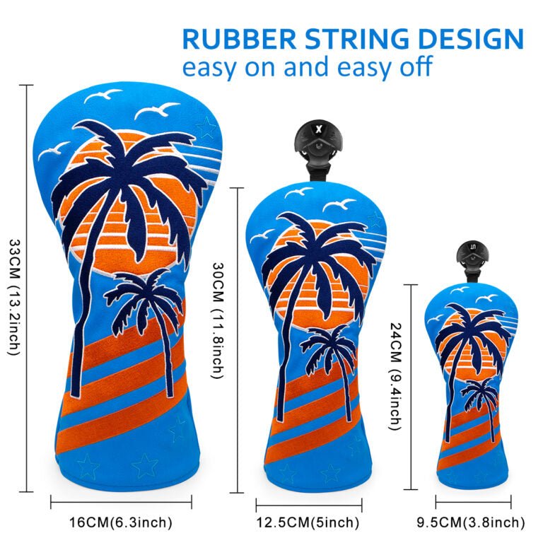 Neon Sunset Palms Headcovers