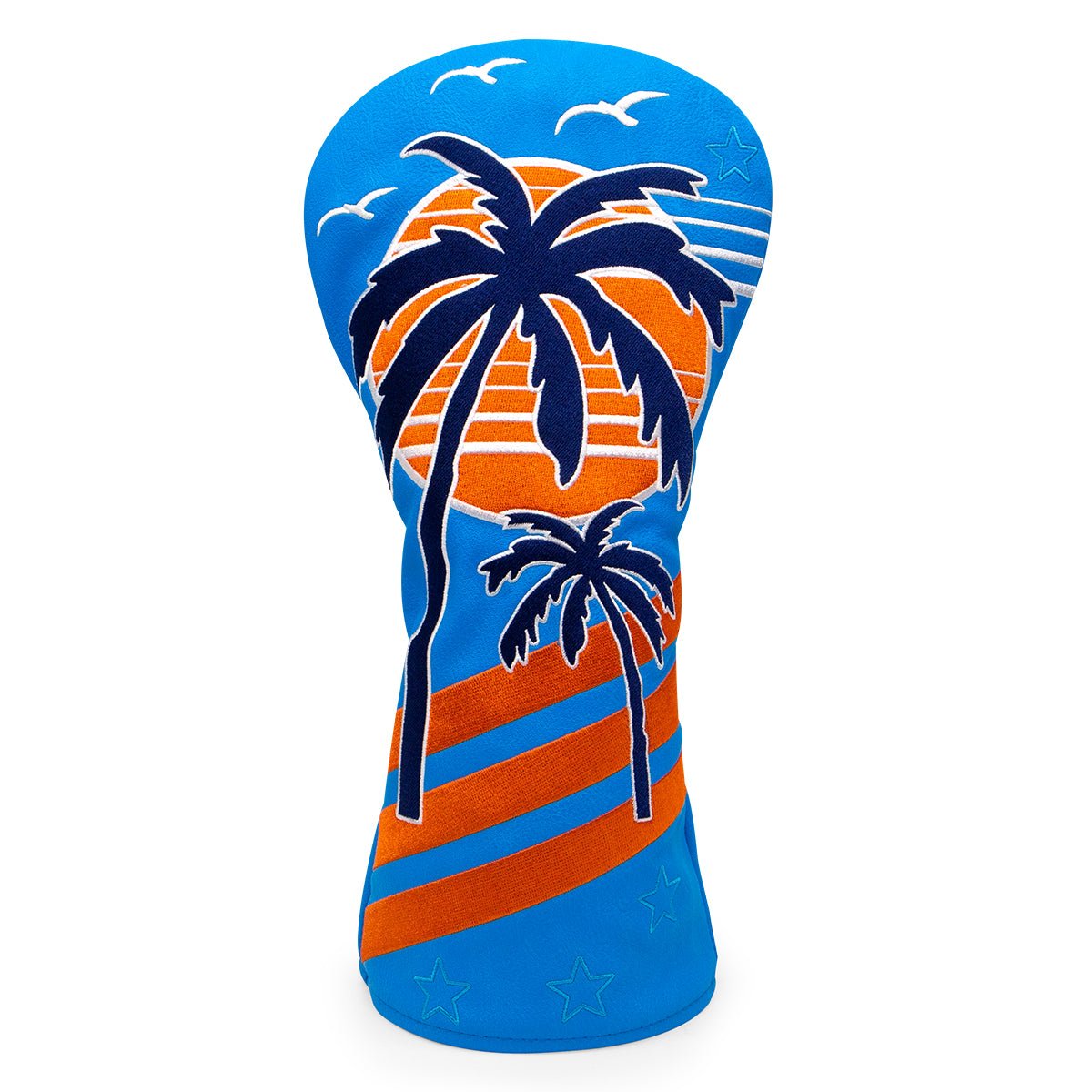 Neon Sunset Palms Headcovers