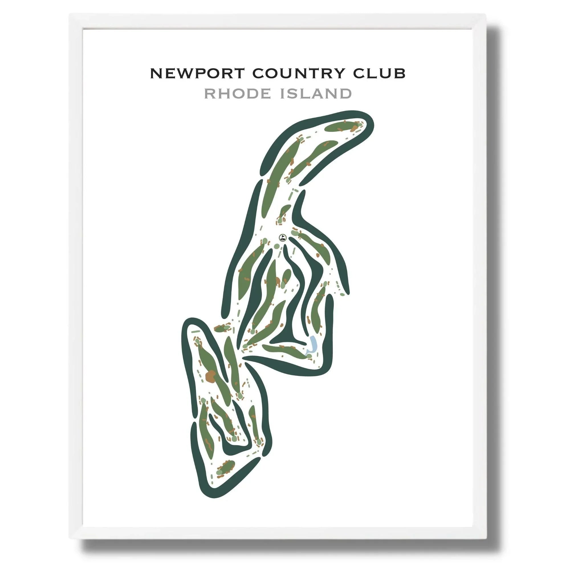 Newport Country Club, Rhode Island - Printed Golf Courses