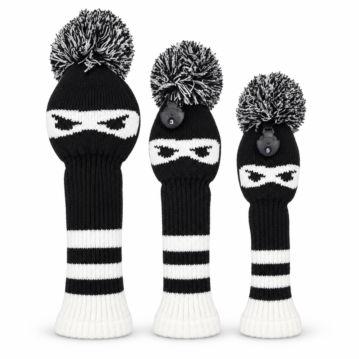 Ninja Knit Headcover Set - 3 Piece