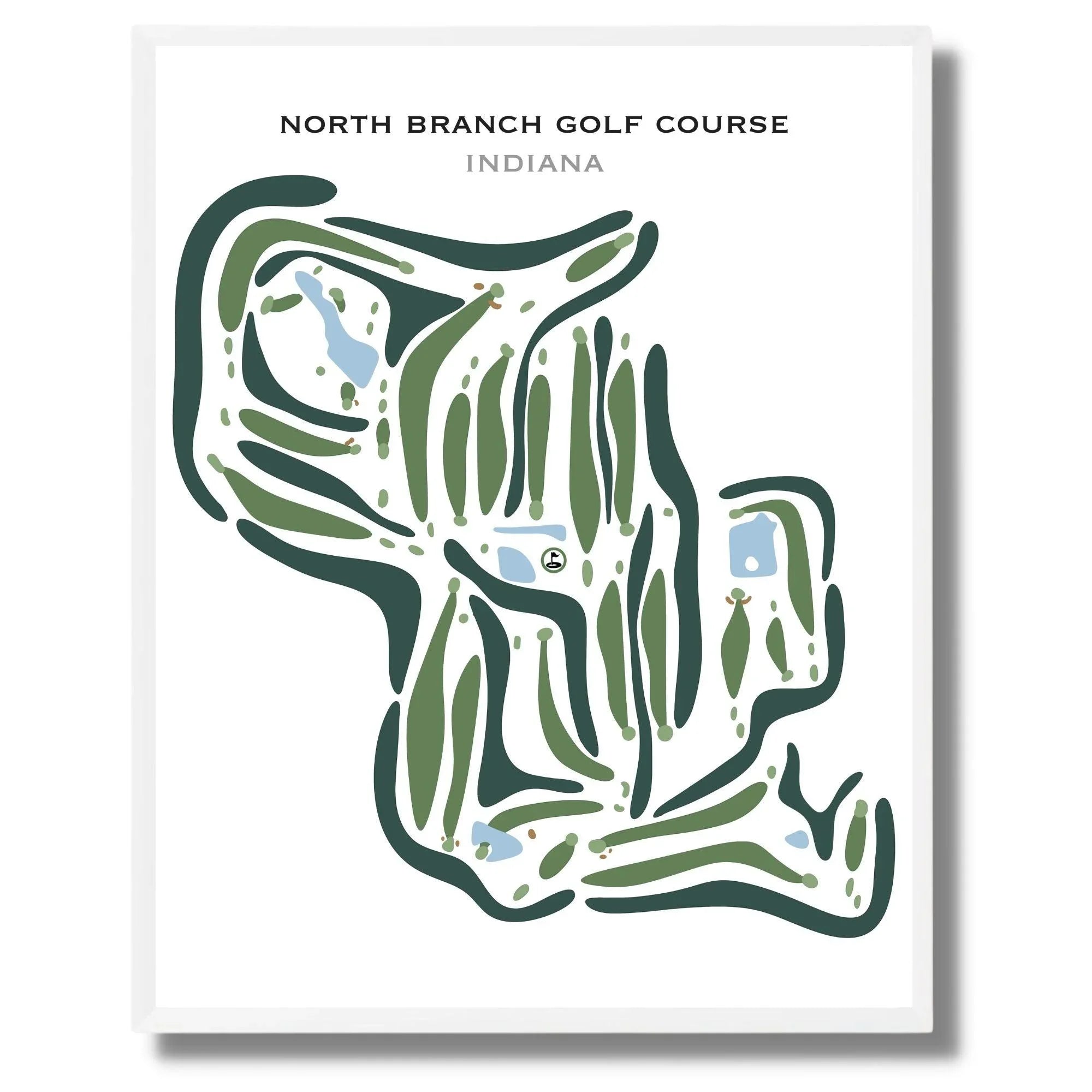 North Branch Golf Course, Indiana - Printed Golf Courses