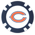 Officially Licensed Chicago Bears Poker Chip Ball Marker