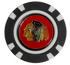 Officially Licensed Chicago Blackhawks Poker Chip Golf Ball Marker