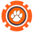 Officially Licensed Clemson Tigers Poker Chip Ball Marker