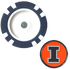 Officially Licensed Illinois Fighting Illini Poker Chip Ball Marker