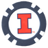 Officially Licensed Illinois Fighting Illini Poker Chip Ball Marker