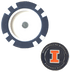Officially Licensed Illinois Fighting Illini Poker Chip Ball Marker