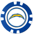 Officially Licensed Los Angeles Chargers Poker Chip Ball Marker