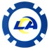 Officially Licensed Los Angeles Rams Poker Chip Ball Marker