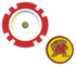 Officially Licensed Maryland Terrapins Poker Chip Ball Marker