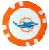 Officially Licensed Miami Dolphins Poker Chip Ball Marker