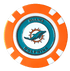 Officially Licensed Miami Dolphins Poker Chip Ball Marker
