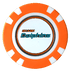 Officially Licensed Miami Dolphins Poker Chip Ball Marker