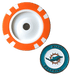 Officially Licensed Miami Dolphins Poker Chip Ball Marker