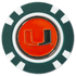 Officially Licensed Miami Hurricanes Poker Chip Ball Marker