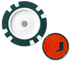 Officially Licensed Miami Hurricanes Poker Chip Ball Marker