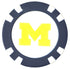 Officially Licensed Michigan Wolverines Poker Chip Ball Marker