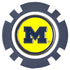 Officially Licensed Michigan Wolverines Poker Chip Ball Marker
