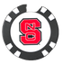 Officially Licensed NC State Wolfpack Poker Chip Ball Marker