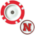 Officially Licensed Nebraska Cornhuskers Poker Chip Ball Marker