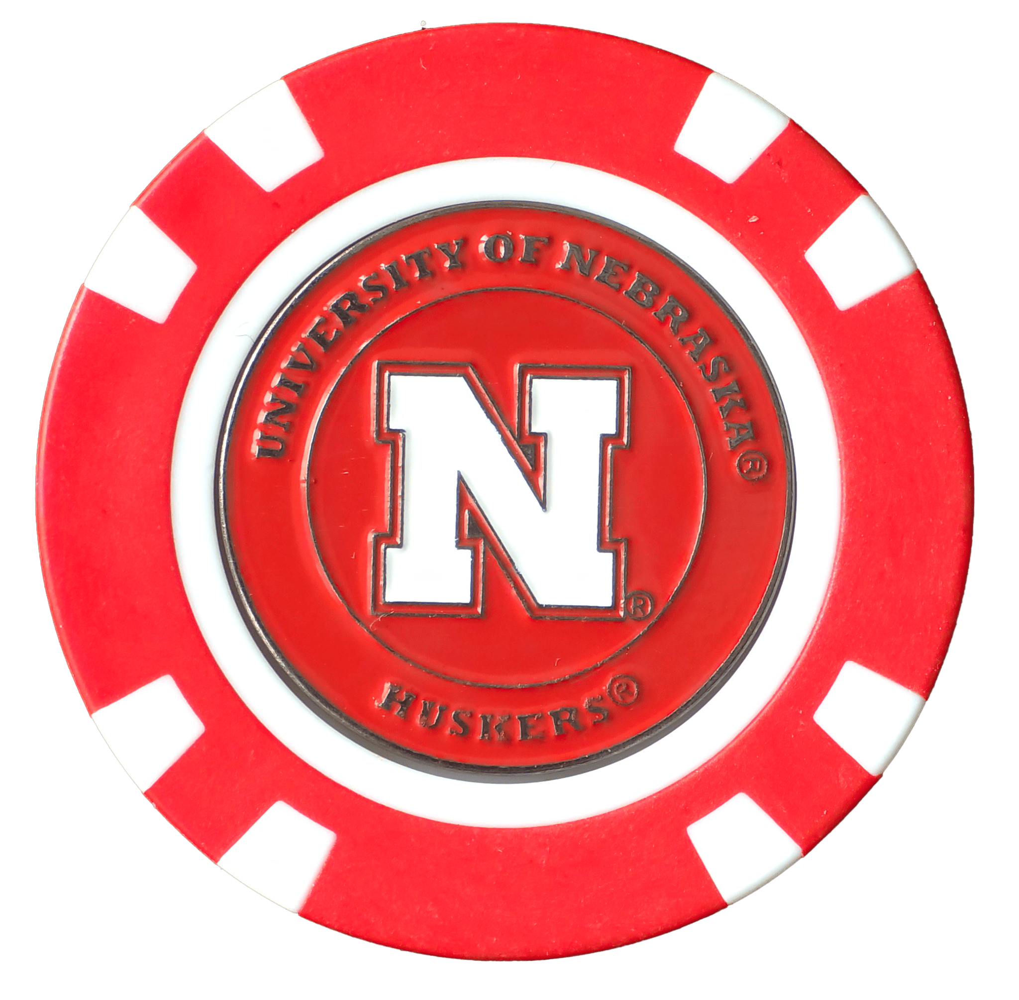 Officially Licensed Nebraska Cornhuskers Poker Chip Ball Marker