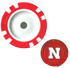Officially Licensed Nebraska Cornhuskers Poker Chip Ball Marker