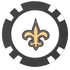 Officially Licensed New Orleans Saints Poker Chip Ball Marker
