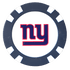 Officially Licensed New York Giants Poker Chip Ball Marker