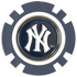 Officially Licensed New York Yankees Poker Chip Ball Marker