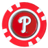 Officially Licensed Philadelphia Phillies Poker Chip Ball Marker